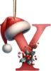 Série de Enfeites de Natal Transfronteiriços Nova Carta Decoração de Árvore de Natal Pingente de Espelho Retrovisor de Carro Avião de Acrílico