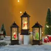 Muñeco de nieve brillante de Navidad Linterna de viento pequeña Adorno de escritorio Decoración de árbol de Navidad Luz nocturna Regalo de cumpleaños
