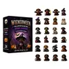 Nuevo colgante acrílico de caja sorpresa para decoración de Halloween, con diseños de calabaza, gato y bruja para decoración de patio exterior