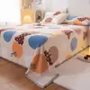Manta gruesa de forro polar para otoño e invierno, cálido forro polar de leche para dormitorios de estudiantes y uso doméstico, manta de invierno individual de una sola pieza