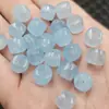 Color Aguamarina Cuentas Estilo Antiguo Piedra Preciosa Cuentas Sueltas Tipo Hielo Cuarcita Azul Jade Lulutong Pulsera Collar Accesorios de Joyería