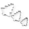 Molde de acero inoxidable para galletas navideñas, herramientas para hornear, juego de herramientas para hacer galletas, pasteles y azúcar.