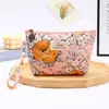 Bolsa de Maquiagem Dobrável em Formato de Dumpling Fofo, Bolsa de Armazenamento Impermeável Estilo Coreano, Necessaire Portátil para Viagens ao Ar Livre e Viagens de Negócios