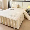 Falda de Cama Acolchada de Algodón de Soja Clase A Pieza Única 2025 Nuevo Protector de Colchón Simmons Cubierta de Cama Estilo Falda de Cama Juego de Tres Piezas