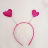 Diadema de lentejuelas roja con forma de corazón de melocotón para fiesta de San Valentín transfronteriza europea y americana