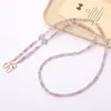 Bolsa Transversal com Corrente de Vidro com Contas Estrela de Cinco Pontas de Luxo Leve Corrente de Reposição Chaveiro Pingente Cordão para Celular Acessório de Corrente para Pendurar