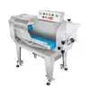 Máquina Cortadora de Verduras Totalmente Automática, Máquina Multifuncional para Rallar y Rebanar, Máquina Procesadora de Verduras Multipropósito de Acero Inoxidable para Restaurantes y Hoteles