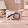 Q Porta-Canetas Transparente Simples Estojo de Canetas Multifuncional Estético de Alto Valor para Estudantes Meninas Caixa de Papelaria Pingente Secador para Bolsa Ita