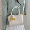 Bolso de Mano de Mujer de Alta Gama Nuevo Primavera 2026 con Patrón de Lichi, Bolso Cruzado de Ala de Moda Tendencia