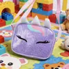 Bolsa pequena europeia e americana com lantejoulas feminina colorida refletiva doce fresca pequena quadrada personalizada moda tendência bolsa de ombro transversal