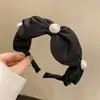 Estilo avanzado Otoño e Invierno Nuevo estilo Aro para el cabello Pinza para el cabello de parte superior craneal alta para mujer Temperamento Lavado de cabello a presión lateral ancho Hebilla para la cabeza de estilo avanzado