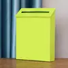 Buzón Simple para Exteriores de Color Sólido Sin Cerradura Montado en la Pared Colgante de Pared para el Hogar Buzón Decorativo de Hierro Listo para la Venta