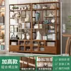 Armário de Exposição de Chão em Novo Estilo Chinês, Estante de Livros de Múltiplas Camadas, Móvel de Múltiplas Camadas para Sala de Estar, Armário de Exposição com Armazenamento para Divisória de Chá