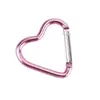Mini Ganchos de Aleación de Aluminio en Forma de Corazón para Ropa de Exterior, Pequeños Clips de Gancho, Ganchos de Figura de Ocho, Ganchos de Escalada en Forma de Calabaza al por Mayor