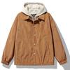 2024 Estilo Hong Kong Casual talla extra Original Moda Nacional Deportiva Pareja Neutra Sudadera con Capucha Chaqueta de Hombre Chaqueta de Cuero para Hombre
