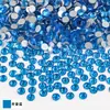 Rinestones redondos de vidrio de colores con base plana, diamantes de cristal súper brillantes para uñas, decoraciones para joyería hecha a mano y arte de uñas