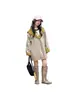 Gabardina con Capucha para Niña, Chaqueta Infantil Casual de Longitud Media Estilo Coreano para Primavera y Otoño, Top Fresco de Moda 2026