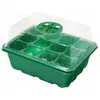 Caja de plántulas de 12 cavidades elevada, ajustable, transpirable, aislante térmico, material práctico para semilleros de jardinería, herramienta para retener humedad, herramienta de jardín