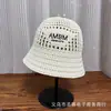 Chapéu de Pescador Vazado Personalizado de Luxo Leve com 26 Tiras para Mulheres, Nova Moda Primavera e Verão Versátil Chapéu Bucket de Alta Qualidade Tendência