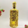 Atacado de fábrica garrafa de vinho branco de vidro com padrão de dragão em relevo 1000ml garrafa com banho de ouro embalagem em caixa de presente grande quantidade Congyou