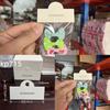 Los 100... Papel etiqueta al por mayor diy accesorios para el cabello cartón embalaje de joyería horquilla cartón Blanco pinza de agarre horquilla papel