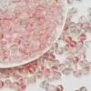 Atacado do Fabricante Contas de Vidro Leitoso Transparentes 6-8mm Contas Redondas Contas Soltas de Vidro Materiais para Colar DIY Feito à Mão