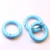 Accesorios para Joyería DIY 20mm25mm Pintura Colorida Aleación Hebilla de Resorte Llavero Redondo Cadena para Teléfono Móvil Hebilla Venta al por Mayor