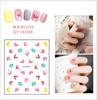 Venta al por mayor del fabricante Pegatinas 3D para Uñas Estilo Ins Bestia de Fuego Pegatina Completa Flor de Cuatro Hojas Flor Arcoíris Pegatinas para Uñas