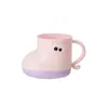 Nuevo Taza de Boca Creativa Simple con Cepillado de Ojos Grandes Taza de Cepillo de Dientes para Pareja Taza de Plástico Linda Taza de Cepillo de Dientes para el Hogar Lavar