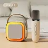 Altavoz Bluetooth 5.3 Mini Altavoz Inalámbrico Efecto de Iluminación RGB Emparejamiento TWS Ranura para Tarjeta Subwoofer Hifi