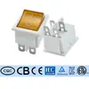 Etl Padrão Americano Kcd4 Interruptor de Barco 4 Pinos 2 Velocidades Rocker Amarelo Interruptor de Alimentação Corrente Alta 16A250V