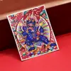 Dzambala Negro pintado tibetano pintura Thangka pintada a mano lienzo central impresión microchorro Thangka cultural y creativo Zakiralam al por mayor