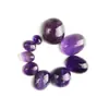 Cabujón de Cristal Lavanda Brasileño Amatista Luz Natural Personalizado Anillo Piedra Suelta Cara Ovalada Fondo Plano Superficie Lisa