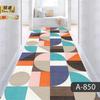 Alfombra sencilla recortable para puerta de entrada, pasillo, escaleras, 3D, larga, para el hogar y el hotel.