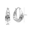 Pendientes de plata de ley 925 con hebilla de herradura a rayas, estilo minimalista, versátil, retro, elegante, de alta gama para mujer coreana.