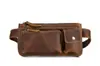 3612 Bolso Cruzado de Cuero Genuino para Hombre, Multifuncional de Piel de Vaca de Primera Capa para Caja Registradora y Teléfono, Bolso de Teléfono de Alta Gama para Hombre