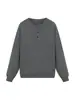 Suéter de Tricô Rumen Outono e Inverno Cor Sólida Retro Gola Henry para Homens Marca Tendência Solto Versátil para Casal Camisa Base