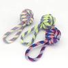 Juguete para Perro Cuerda de Algodón Resistente a Mordidas Zanahoria Masticador para Cachorro Juguete Tejido de Frisbee Resistente a Mordidas para Cachorro Suministros para Mascotas