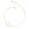 Pulseira de coração para coração transfronteiriça europeia e americana, nova coleção, moderna, nicho, simples, elegante, versátil, joias em formato de coração doce atacado