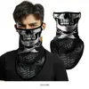Máscara facial de triángulo colgante para oreja con patrón Mang de camuflaje de Spider-Man, bufanda de verano para protección solar de calavera de motocicleta al aire libre