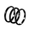 Estilo coreano Moda Sansheng III Fosco Pequeno Anel Verde Anel Personalizado Feminino ins Trendy Titanium Steel 18K Gold Finger Ring Tail Ring