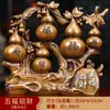 Adornos de Calabaza Nafu Sapo Dorado Estilo Chino Decoración para Sala de Estar Gabinete de Vino Artesanía Regalo Muebles de Entrada Venta al por Mayor