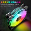 Ventilador de Caja Cool Moonlight de 6 Pines 12cm Círculo Fino Multicapa Refrigeración RGB para Computadora de Escritorio Ventilador de Refrigeración Silencioso