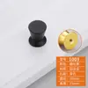 Moderno simples gaveta de cabeceira guarda-roupa armário móveis porta maçaneta redonda furo único liga de alumínio espacial pequena maçaneta