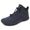 Botas de Nieve Gruesas de Forro Polar Transfronterizas de Invierno, Impermeables, Antideslizantes, Zapatos de Algodón Cálidos, Zapatos de Cinco Dedos, Zapatos de Caña Alta Resistentes al Desgaste para Senderismo