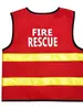 Casa de juegos para niños Ropa de juego de rol Traje de bombero Héroe de la extinción de incendios Chaleco rojo Ropa para jugar al fuego
