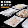 Prato de melamina branca A5 para rolinhos de arroz prato de porcelana de imitação comercial prato criativo comercial para loja de churrasco prato de lanche de café da manhã