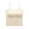 Nuevo Estilo Diseño Simple para Busto Pequeño para que Parezca Más Grande, No Necesita Usar Sujetador, Copas Fijas, Camisola Base Versátil y Cómoda para Mujer Venta al por Mayor
