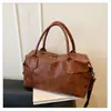 Bolso de mano para mujer de gran capacidad transfronterizo, bolso de hombro vintage moderno, nuevo bolso cruzado de invierno para el día a día