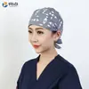 Gorro Quirúrgico Estampado Femenino Algodón Puro Gorro de Enfermera Gorro Baotou Nacido de la Luna Doctor de Clínica Dental y Estomatológica Gorro de Trabajo Masculino